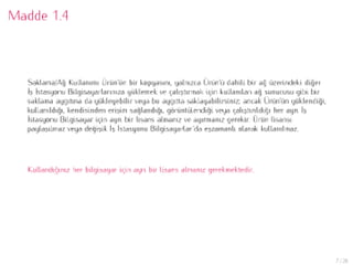 Microsoft Son Kullanıcı Lisans Sözleşmesi