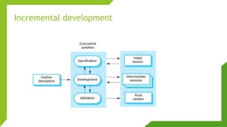 Incremental development
 