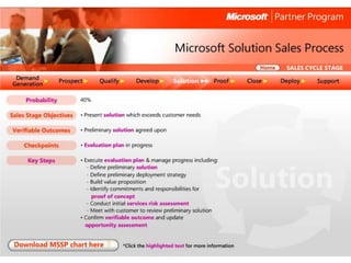 Microsoft Solution Sales Process