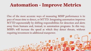 MSSP - Security Orchestration & Automation | PPTX