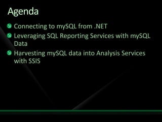Ms Sql Business Inteligence With My Sql