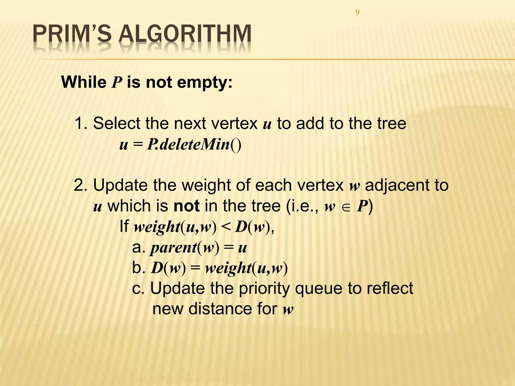 Minimum spanning tree | PPTX