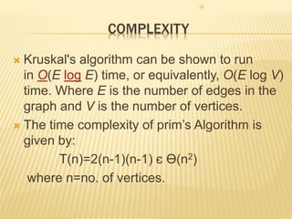 Minimum spanning tree | PPTX