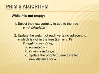 Minimum spanning tree | PPT