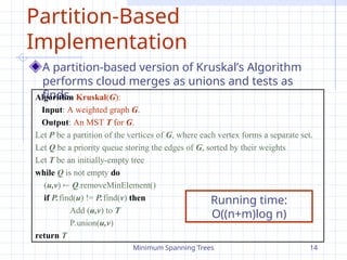minimum spanning tree for design and analysis | PPT