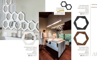 Flip Semplice Legno
14,5 x 14,5 x 1,5 cm
Área da peça 0,018 m2
740072
Madeira
Acabamento Natural
Flip Semplice Preto
14,5 x 14,5 x 0,95 cm
Área da peça 0,018 m2
740070
Ardósia
Acabamento Natural
Flip Semplice Off Thassos
14,5 x 14,5 x 0,95 cm
Área da peça 0,018 m2
740071
Mármore
Acabamento Polido
Kit Semplice: Esse
produto é formado
por um kit de duas
peças para você
criar combinações
dinâmicas ao utilizá-lo.
//flip semplice off thassos
//Essential
//semplice
31
 