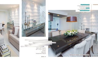 Serros Off Thassos
29,7 x 10,2 x 3,6 cm
701952
Mármore
Acabamento Natural
//serros off thassos //alessandra becker
Acerte na proposta:
O Serros pode ser assentado
verticalmente para trazer
uma estética luxuosa,
cujas sombras garantem um
movimento inusitado.
55
//reserve
 