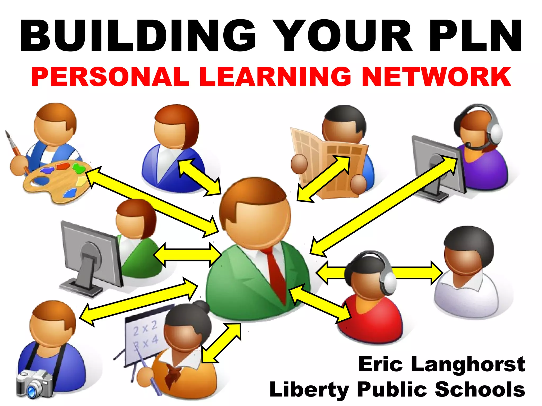 Eric Langhorst
Liberty Public Schools
BUILDING YOUR PLN
PERSONAL LEARNING NETWORK
 