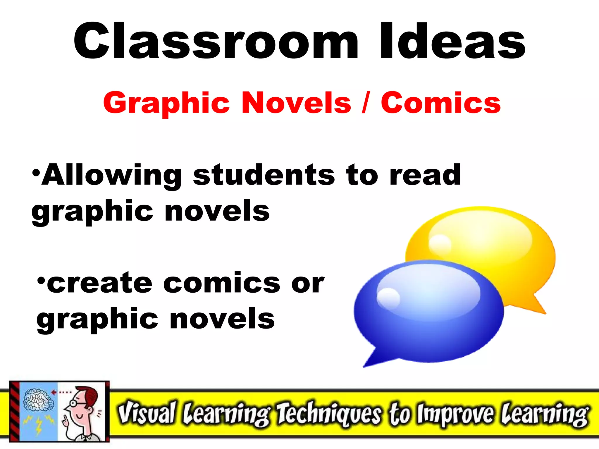 Classroom Ideas Graphic Novels / Comics Allowing students to read graphic novels create comics or graphic novels 
