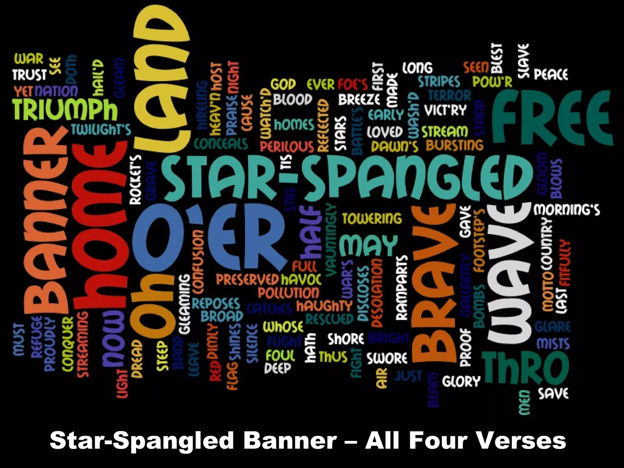 Star-Spangled Banner – All Four Verses  
