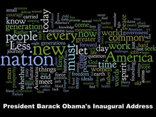President Barack Obama's Inaugural Address 