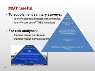 Microbial source tracking markers for detection of fecal contamination ...