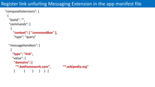 Microsoft Team Messaging Extension Deep Dive | PPTX