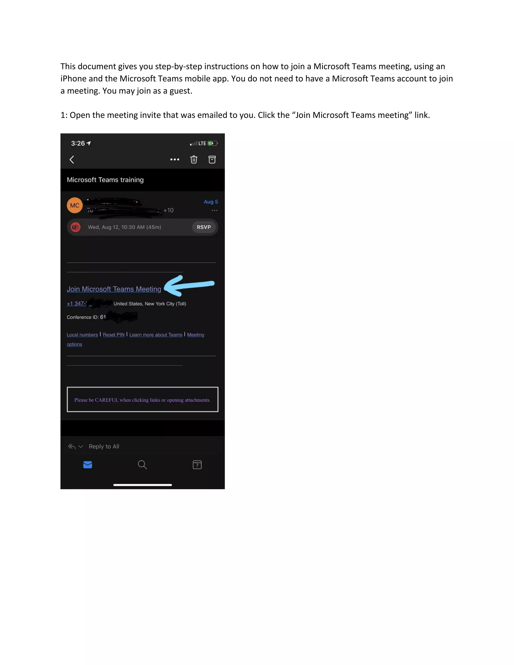 MS Teams on IOS | PDF