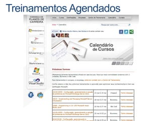 Portais da Web
(Intranet e Internet)



 Soluções para
 Divisões



             Soluções
             Departamentais        Sites de
                                Colaboração
                                                  Sites Pessoais
                              (Sites de Equipe)
                                                     (Meus Sites)
 