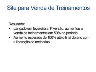 Uma única plataforma                 Colaboração
         Templates de design              Relatórios de uso


Robustez                          Conteúdo dinâmico
 Fluxos de Aprovação
                                     Pesquisas
                                                               Segurança
Editoração Simplificada
                                                   Formulários
 Segmentação

                                  Familiaridade
 Qualidade
                                     Busca contextualizada
                       Flexível
                                            24   | SharePoint Server 2010 for Internet Sites Microsoft confidential.
 