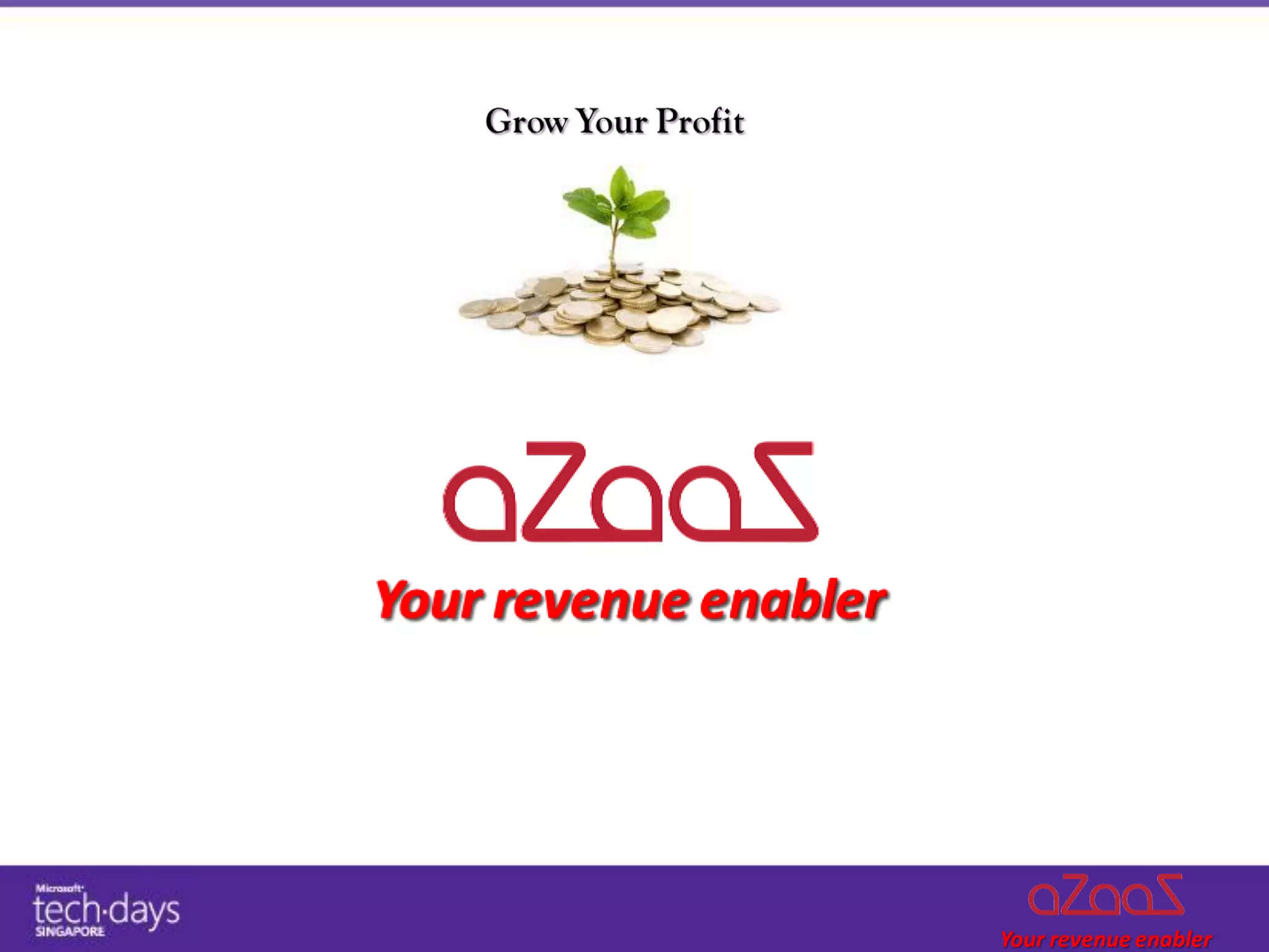 MS TechDays 2011 - Generate Revenue on Azure