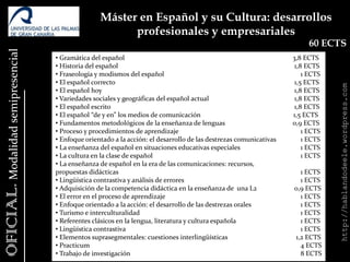  El Taller de Lectura y Escritura 					5 ECTS