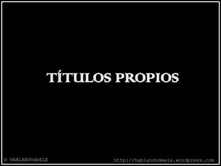  Comprensión y expresión oral. Español L2/LE  				6 ECTS