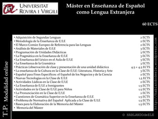  El inglés de la ciencia y la tecnología6 ECTS