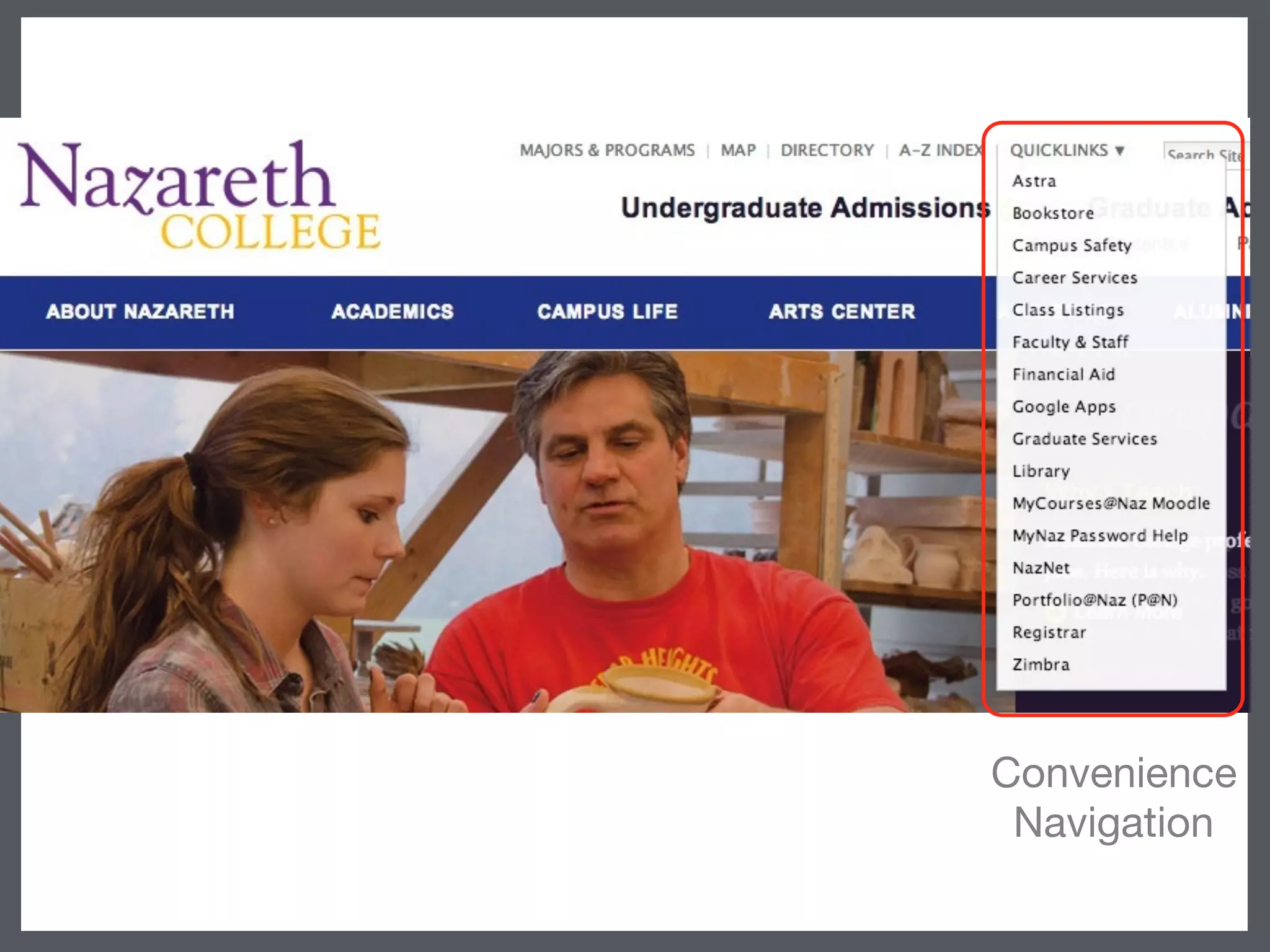 Convenience
Navigation
 