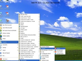 MSTR 9.0 – CLASS SESSION 
