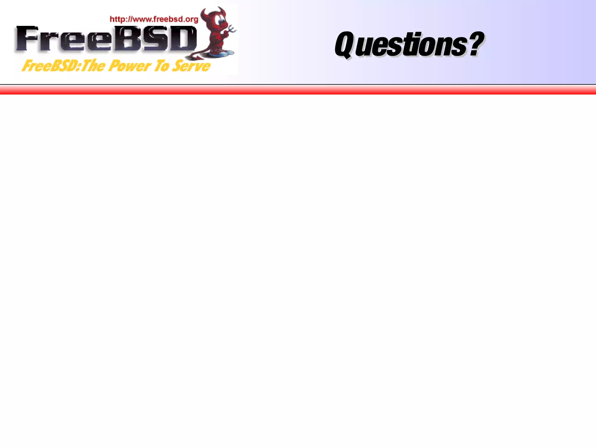 Questions?Questions?
 