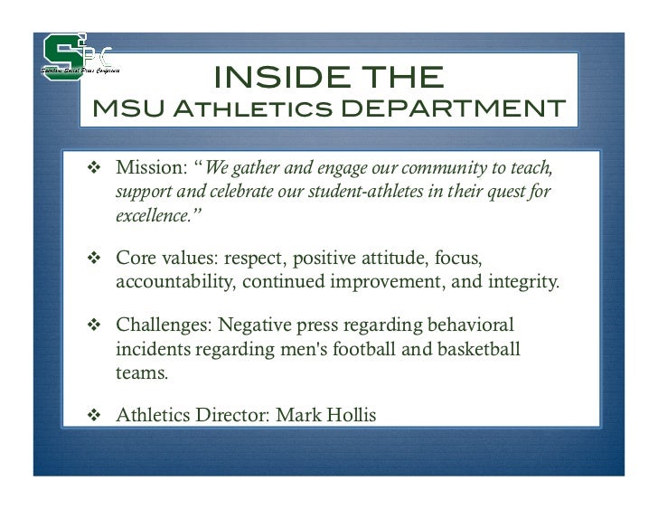 Msu athletic dept online marketing strategy