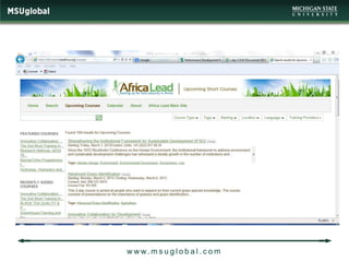 w w w. m s u g l o b a l . c o m
 