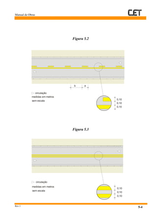 Manual de Obras
Rev.1
5-4
Figura 5.2
Figura 5.3
circulação
medidas em metros
sem escala 0,10
0,10
0,10
b a
circulação
medidas em metros
sem escala
0,10
0,10
0,10
 