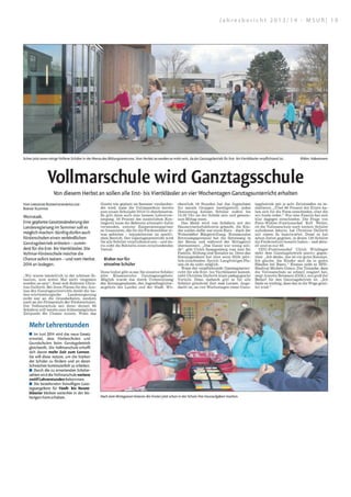 J a h r e s b e r i c h t 2 0 1 3 / 1 4 - M S U R | 1 9
 