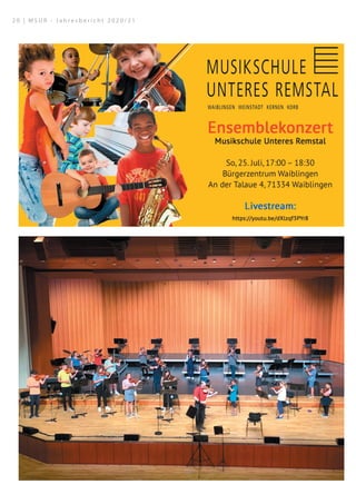 2 0 | M S U R - J a h r e s b e r i c h t 2 0 2 0 / 2 1
 