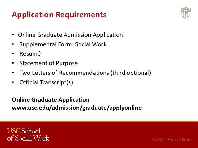 msw usc field placement webinar usc letter of recommendation transfer