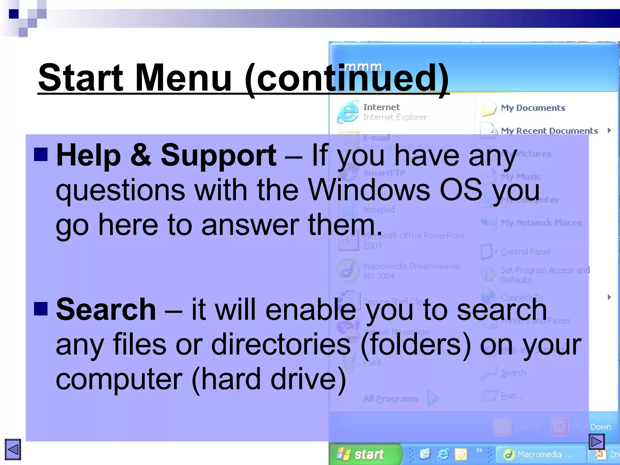 Windows XP | PPT