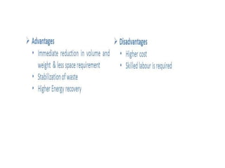 Municipal solid waste management and disposal methods | PPTX