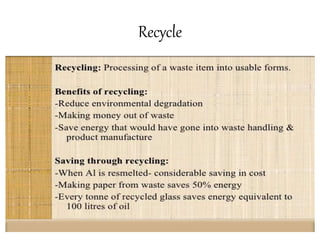 Municipal solid waste management and disposal methods | PPTX