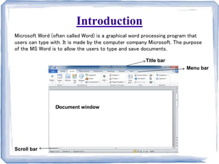 msword - office word basics and presenta | PPTX | Desktop Publishing ...