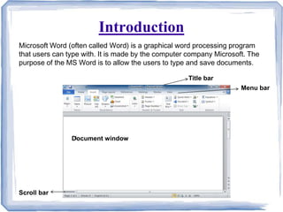 Microsoft word ppt presentation | PPTX
