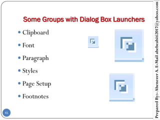 Ms word 2007 pptx | PDF