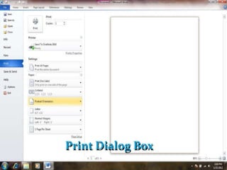 Print Dialog Box
 