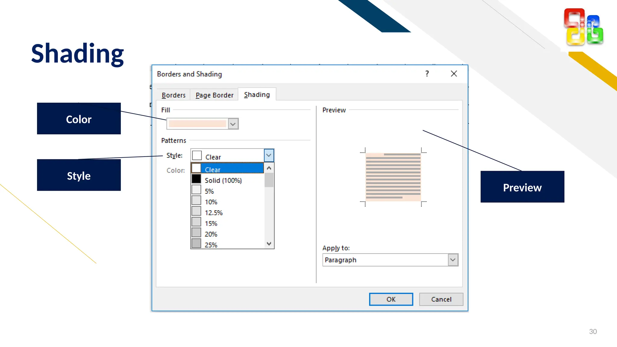 FR
30
Shading
Color
Style
Preview
 