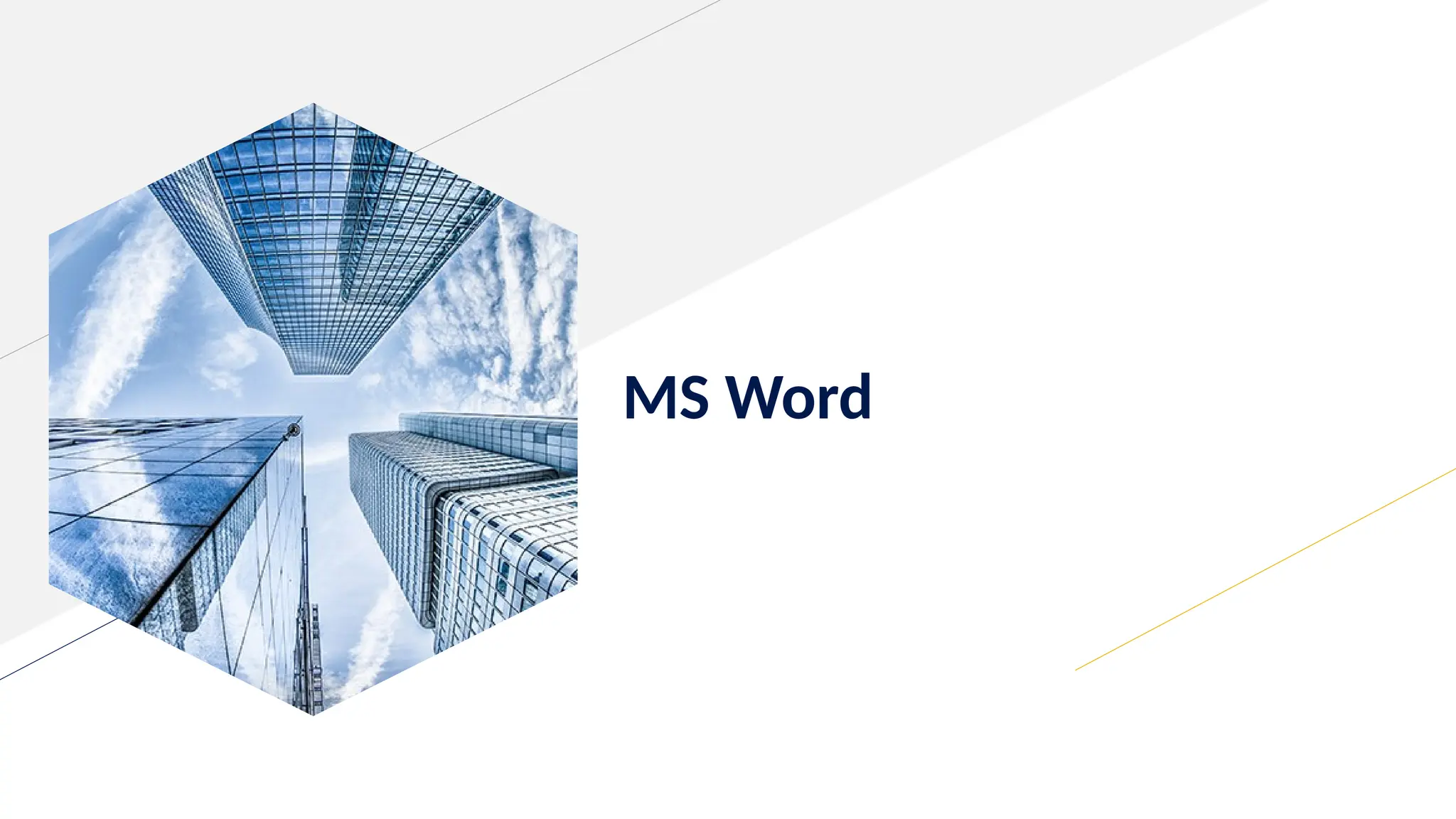 MS Word
 