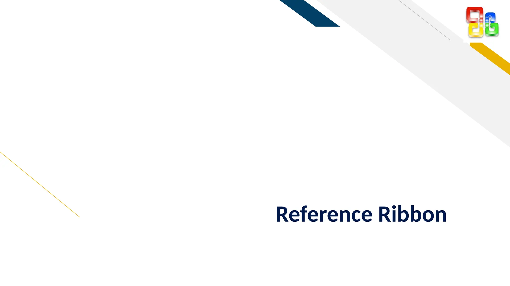 FR
Reference Ribbon
 