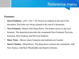 MS_Word.pptx course AOTT for semester 1.. | PPTX
