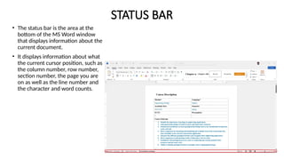 Learning the Microsoft Word interface.pptx