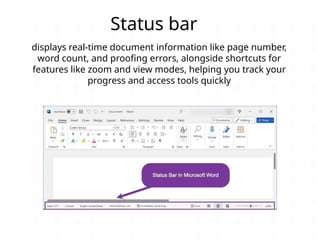 Ms word Function and their characteristics | PPTX