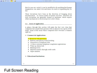 Full Screen Reading
 