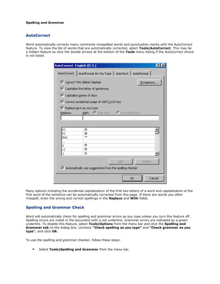 Introduction to MS WORD | DOC
