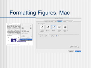 Formatting Figures: Mac
 