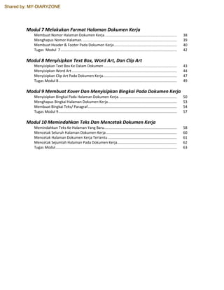 Modul Belajar Ms word | PDF